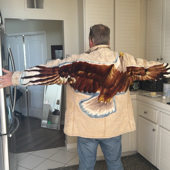 Vintage Carhartt Customized Eagle lined quilted jacket rancher chore Detroit - Picture 16 of 16